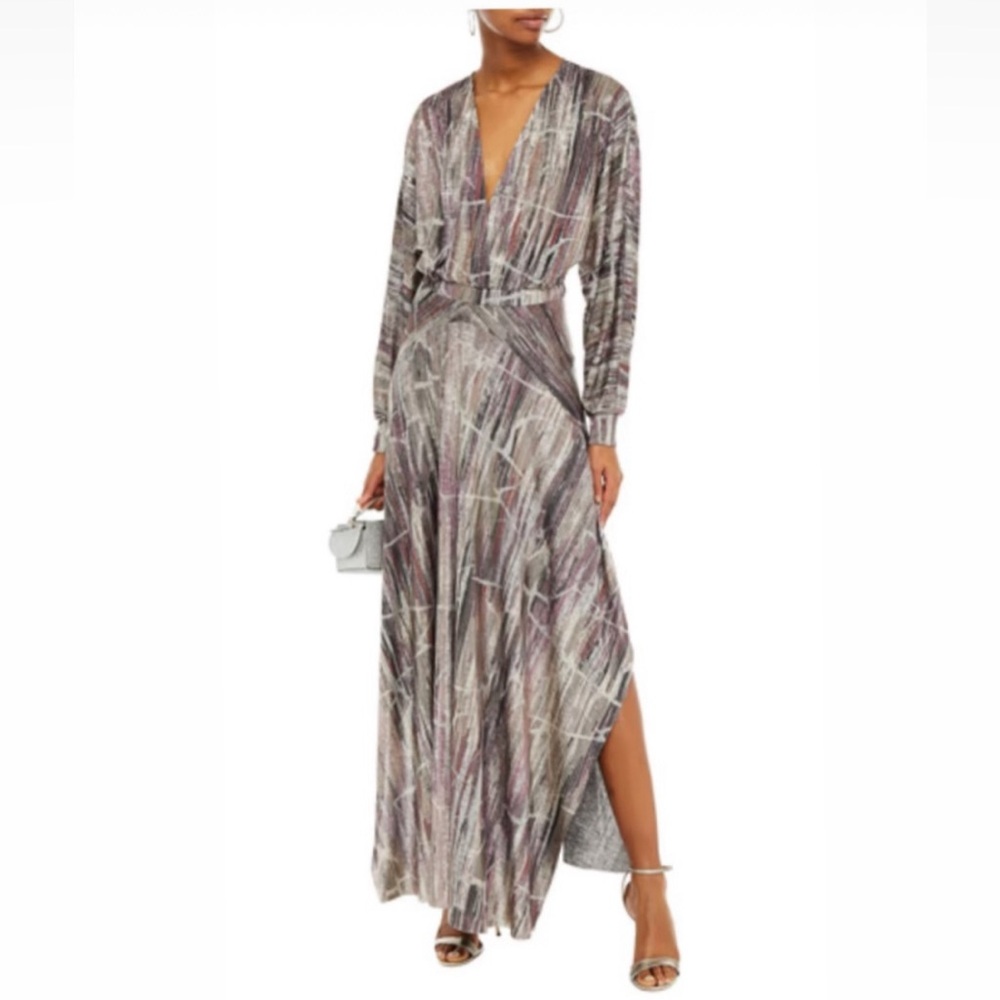 ba&sh Santana Metallic Maxi Dress